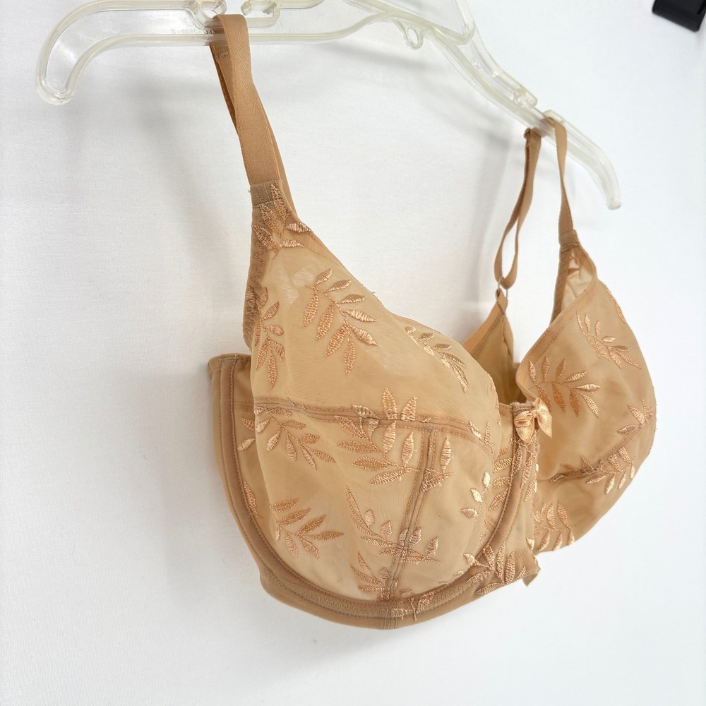 Panache Tan Embroidered Bra - Picture 2 of 7